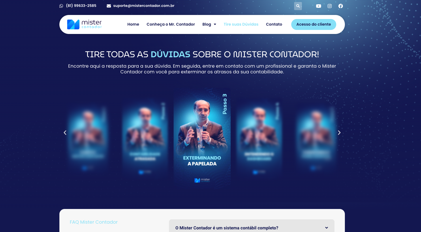 Tire suas duvidas com o Mister Contador em Florianópolis